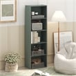 Furinno LUDER 5-Tier Bookshelf in Bookcase in Sage Green