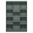 Furinno LUDER 11-Cube Reversible Bookcase in Sage Green