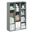 Furinno LUDER 11-Cube Reversible Bookcase in Sage Green