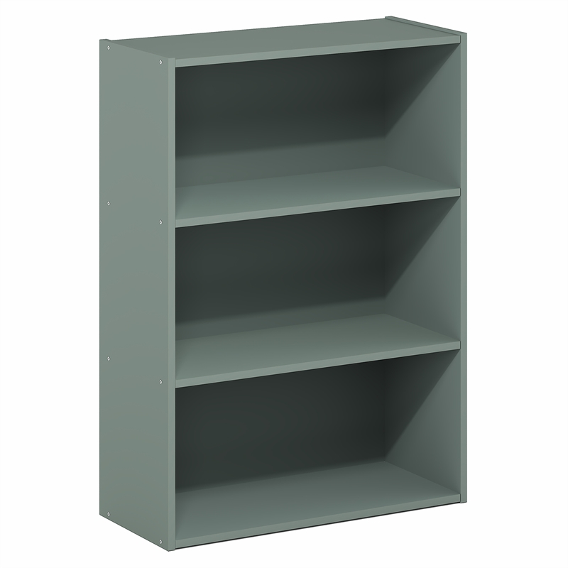 Furinno PASIR 3-Tier Bookshelf in Bookcase in Sage Green