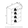 Furinno PASIR 4-Tier Bookshelf in Bookcase in Sage Green
