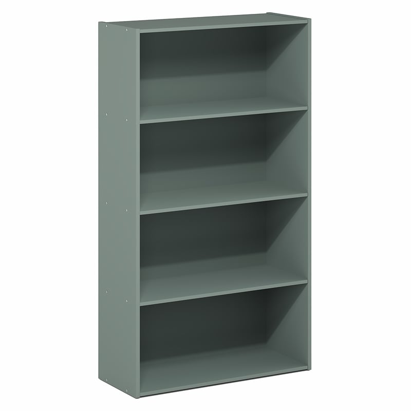 Furinno PASIR 4-Tier Bookshelf in Bookcase in Sage Green