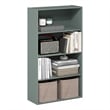 Furinno PASIR 4-Tier Bookshelf in Bookcase in Sage Green