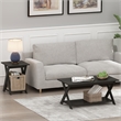 Furinno MODERN Coffee Table with X-Shaped Legs in Black Espresso