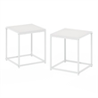 Furinno CAMNUS Set of 2 End Table in White