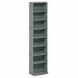 Furinno JAYA 8-Tier Narrow AdJUSTable Media Shelves Sage Green