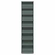 Furinno JAYA 8-Tier Narrow AdJUSTable Media Shelves Sage Green