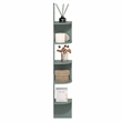 Furinno ROSSI 5-Tier Zigzag Corner Wall Shelf Floating Bookcase in Sage Green