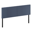 Furinno ROANNE King Upholstered Tufted Headboard Blue Denim