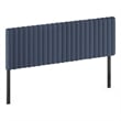 Furinno ROANNE King Upholstered Tufted Headboard Blue Denim