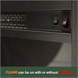 Furinno CLASSIC Fireplace TV Stand for TV up to 70
