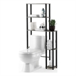 Furinno TURN-N-TUBE 5-Shelf Over The Toilet Storage Shelf in Grey Oak