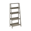 Furinno LADDER 5-Tier Ladder Display Storage Shelves in Grey Oak
