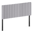 Furinno ROANNE Queen Upholstered Tufted Headboard Light Grey