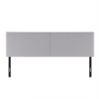 Furinno ROANNE King Upholstered Tufted Headboard Light Grey
