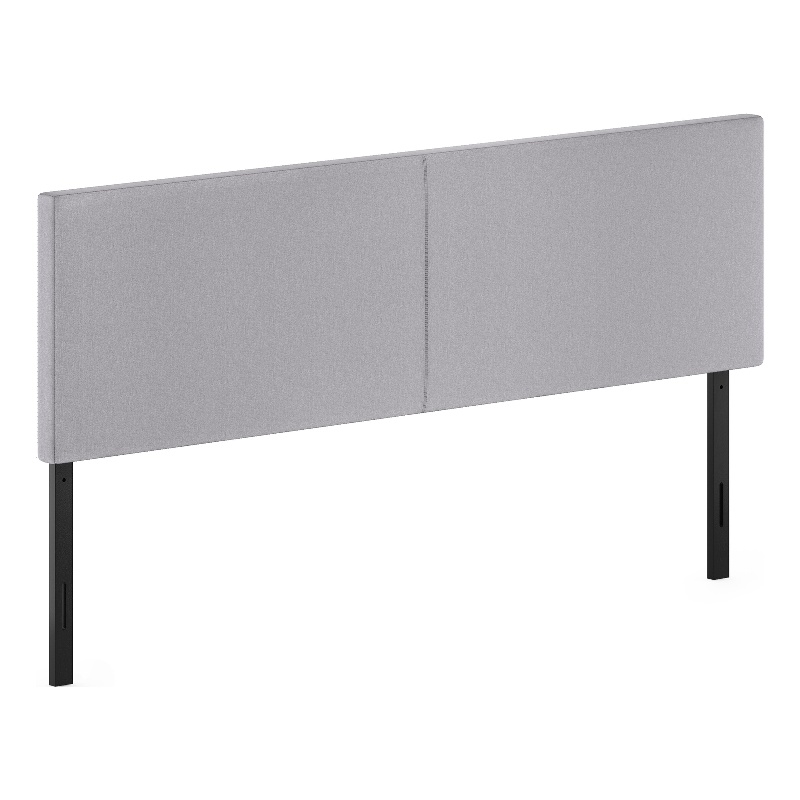 Furinno ROANNE King Upholstered Tufted Headboard Light Grey