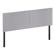 Furinno ROANNE King Upholstered Tufted Headboard Light Grey