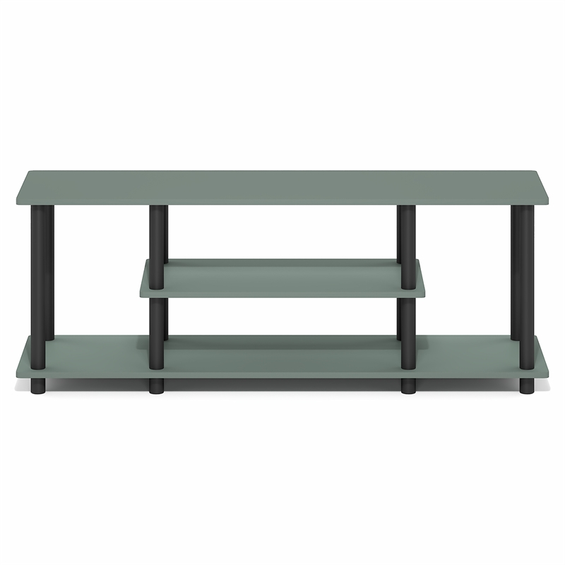 Furinno TURN-N-TUBE 3-Tier TV 3D Entertainment Center up to 50 Inch Sage Green