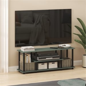 Furinno TURN-N-TUBE 3-Tier TV 3D Entertainment Center up to 50 Inch Sage Green