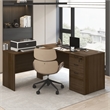 Furinno ROGER 60 Inch Computer Desk Modern Walnut