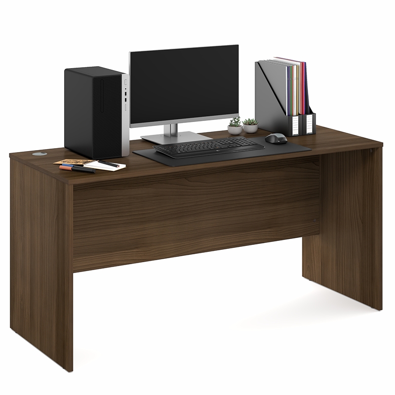 Furinno ROGER 60 Inch Computer Desk Modern Walnut