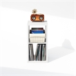 Furinno CUBICLE Vintage Vinyl Record Media Storage Organizer 2-Cube White