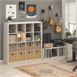 Furinno CUBICLE Vintage Vinyl Record Media Storage Organizer 3-Cube White