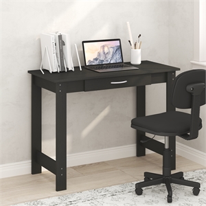 Furinno JAYA H-legs Computer Desk with Drawer Darkwood