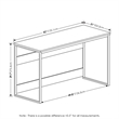 Furinno MORETTI Computer Desk 52 Width Gaming Brown Walnut