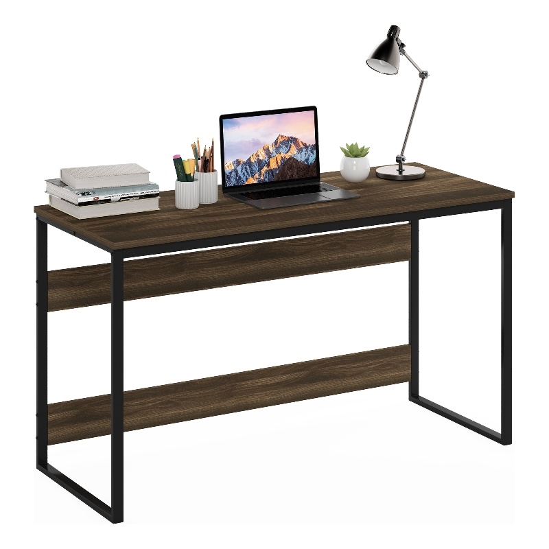 Furinno MORETTI Computer Desk 52 Width Gaming Brown Walnut