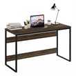 Furinno MORETTI Computer Desk 52 Width Gaming Brown Walnut