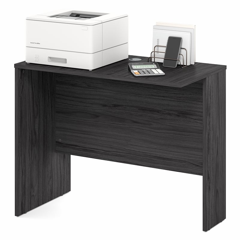 Furinno ROGER 35 Inch Office Desk Reversible Return Coastal Grey