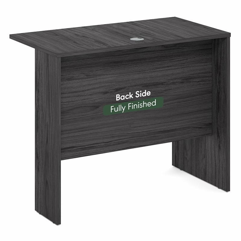 Furinno ROGER 35 Inch Office Desk Reversible Return Coastal Grey