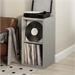 Furinno CUBICLE Vintage Vinyl Record Media Storage Organizer 2-Cube Light Grey