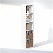 Furinno CUBICLE Vintage Vinyl Record Media Storage Organizer 5-Cube White