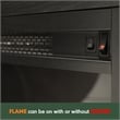 Furinno CLASSIC Fireplace TV Entertainment Center up to 60 Inch Dark Americano