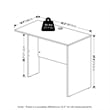 Furinno ROGER 35 Inch Office Desk Reversible Return Modern Walnut