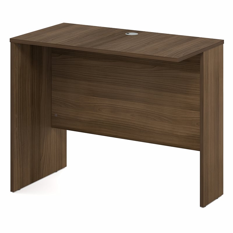 Furinno ROGER 35 Inch Office Desk Reversible Return Modern Walnut