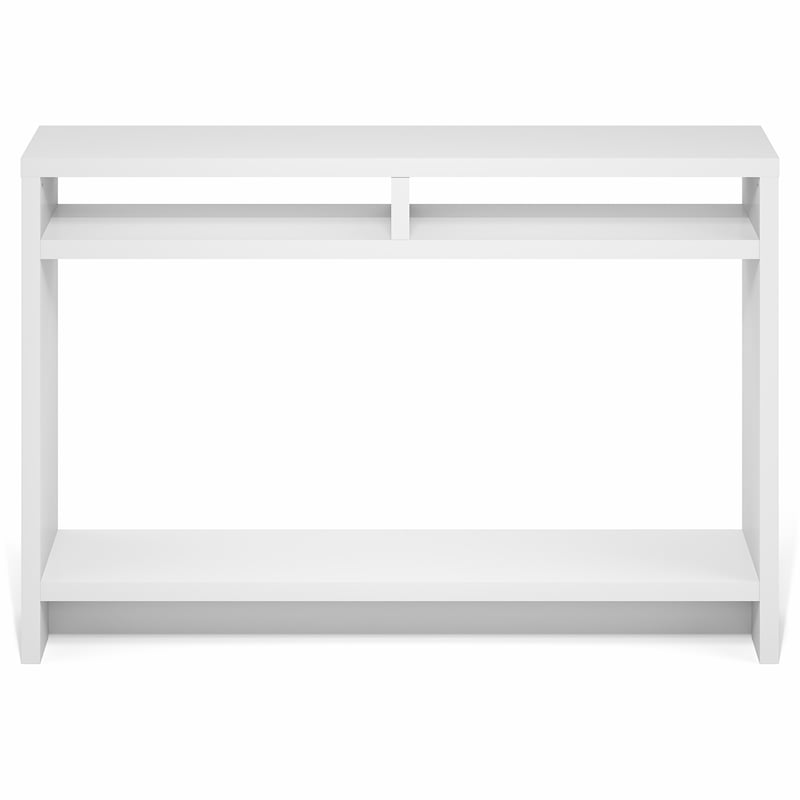 Furinno VIOLA 3-Tier Narrow Console Table with Extra Thick Frame White