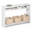 Furinno VIOLA 3-Tier Narrow Console Table with Extra Thick Frame White
