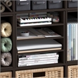 Furinno CUBICLE 3-Shelf Cube Organizer 3-Tier Shelf Accessory Black Dark Oak