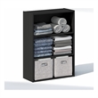 Furinno REED 3-Tier Closet Organizer Open Shelf Americano