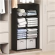 Furinno REED 4-Tier Closet Organizer Open Shelf Espresso