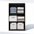 Furinno REED 3-Tier Closet Organizer Open Shelf Blackwood