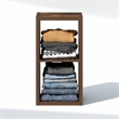 Furinno CUBIC 2-Cube Closet Organizer Open Shelf Extra Thick Frame Amber Pine