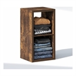 Furinno CUBIC 2-Cube Closet Organizer Open Shelf Extra Thick Frame Amber Pine