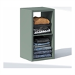 Furinno CUBIC 2-Cube Closet Organizer Open Shelf Extra Thick Frame Sage Green