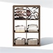 Furinno CUBIC 6-Cube Closet Organizer Open Shelf Extra Thick Frame Amber Pine