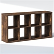 Furinno CUBIC 8-Cube Closet Organizer Open Shelf Extra Thick Frame Amber Pine