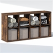 Furinno CUBIC 8-Cube Closet Organizer Open Shelf Extra Thick Frame Amber Pine